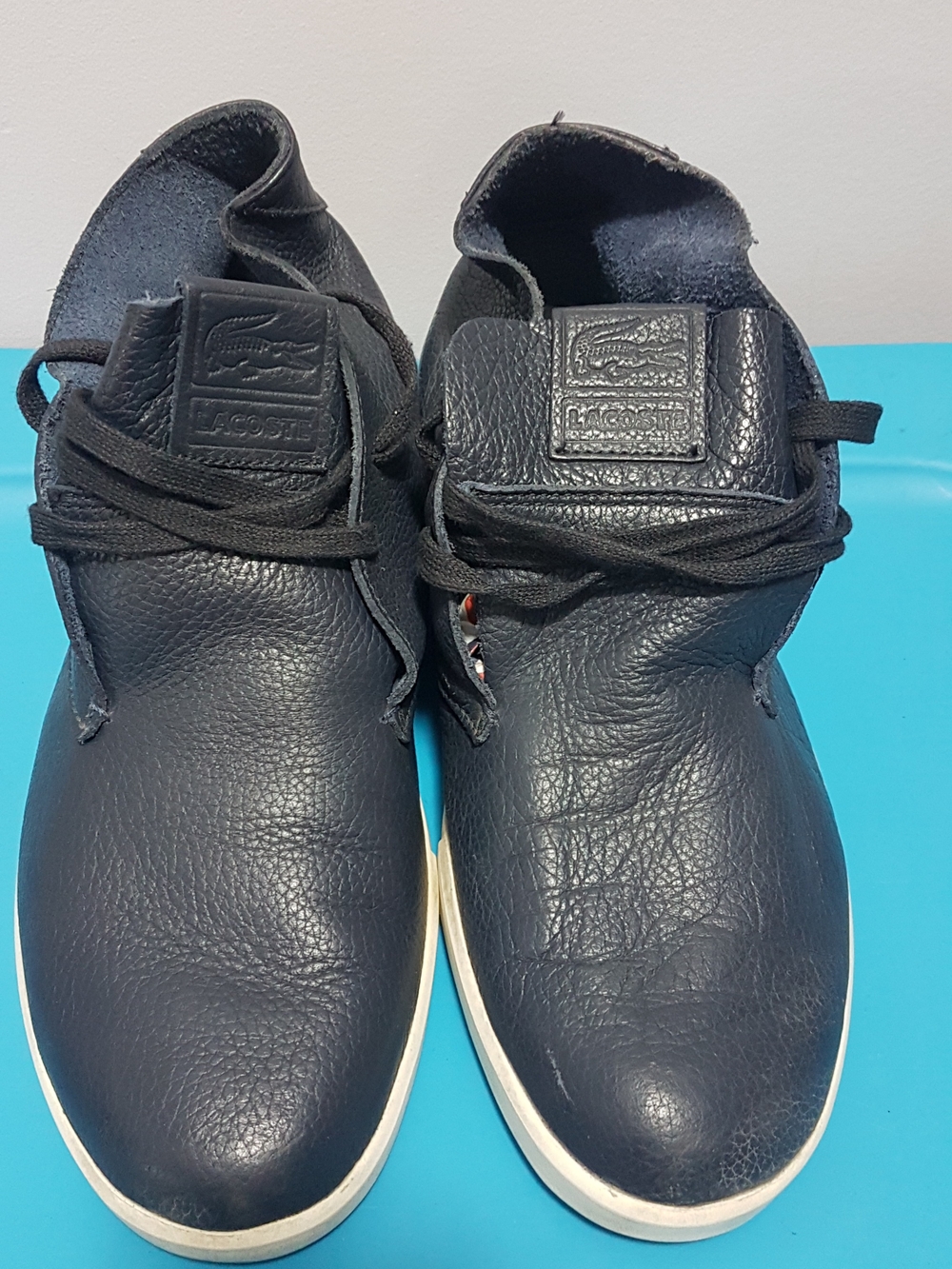 Lacoste Arona 6 SRM - Men's Blue Leather Lace-Up Sneakers